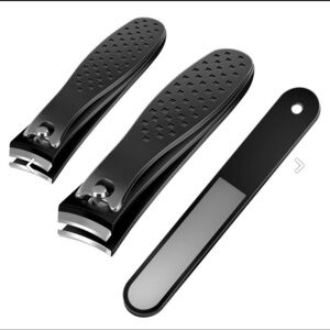 NEW - 3PCS stainless steel toenail clippers/Nail cutter/Nail file unisex set